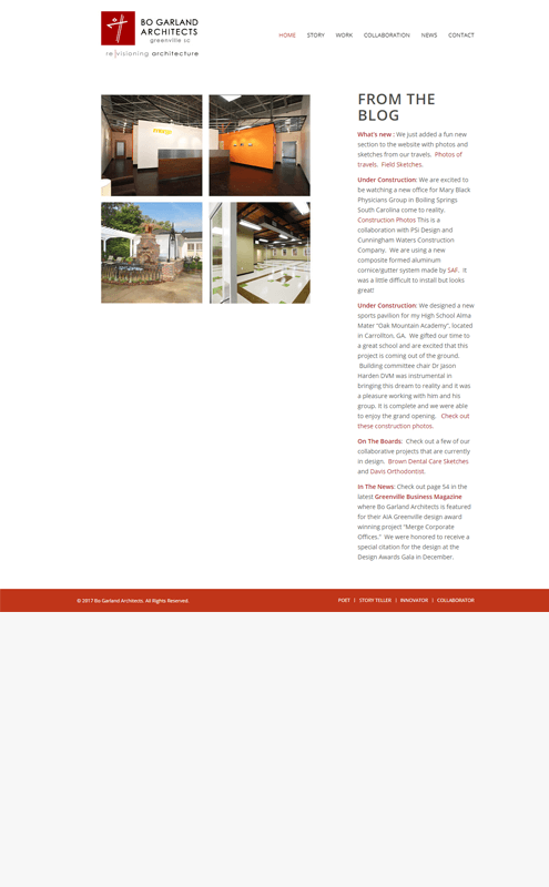 affordable freelance web design services for architect firms