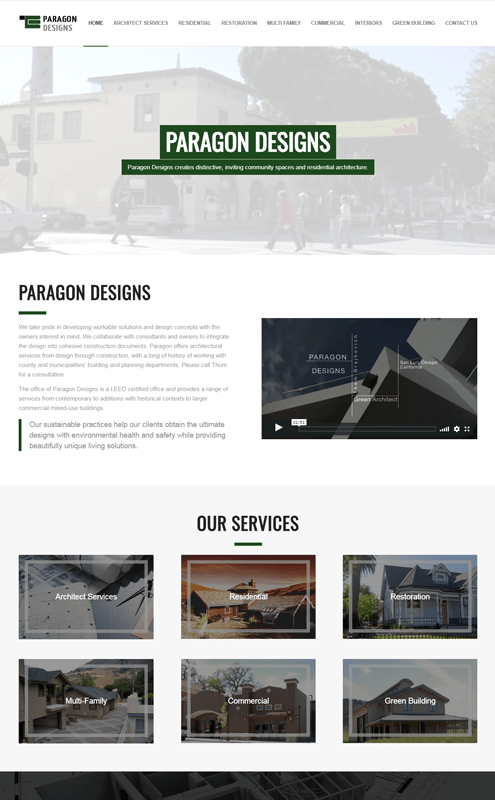 affordable freelance web designer for architects