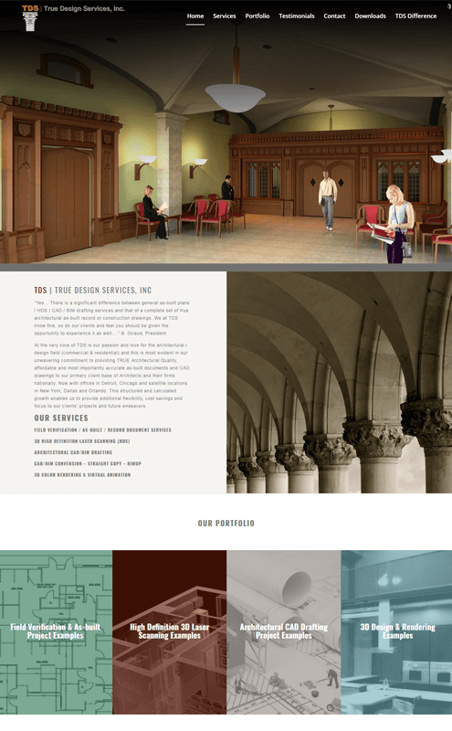 affordable freelance web designer for architect firm