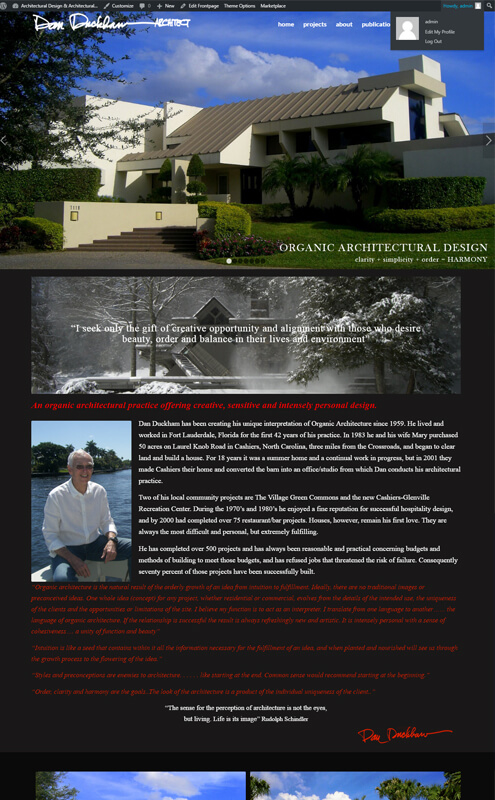 affordable web design services for architect