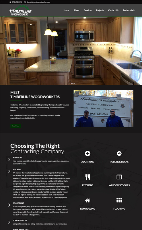 affordable web design services for contruction company