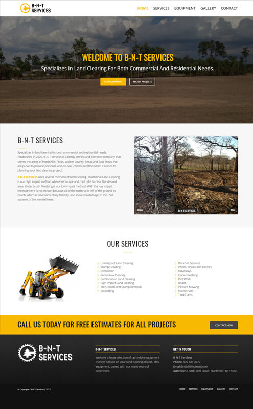affordable freelance web designer for general contractor