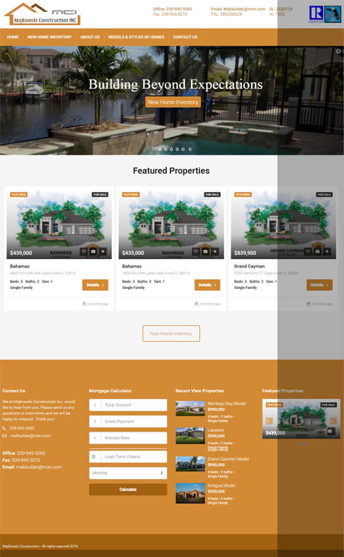 affordable freelance web design services for construction business