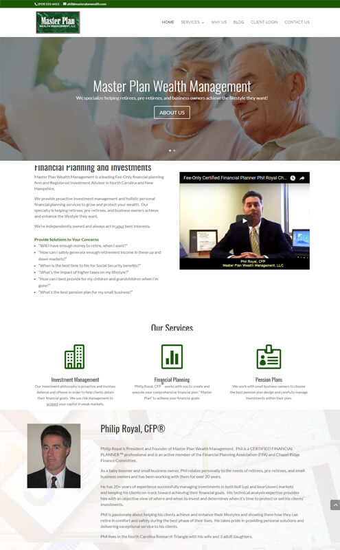 affordable freelance web designer for wealth company web design