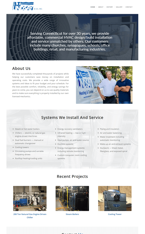 affordable web design services for HVAC