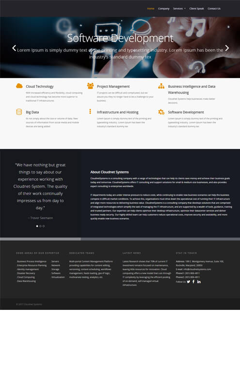 affordable web design services for technology company