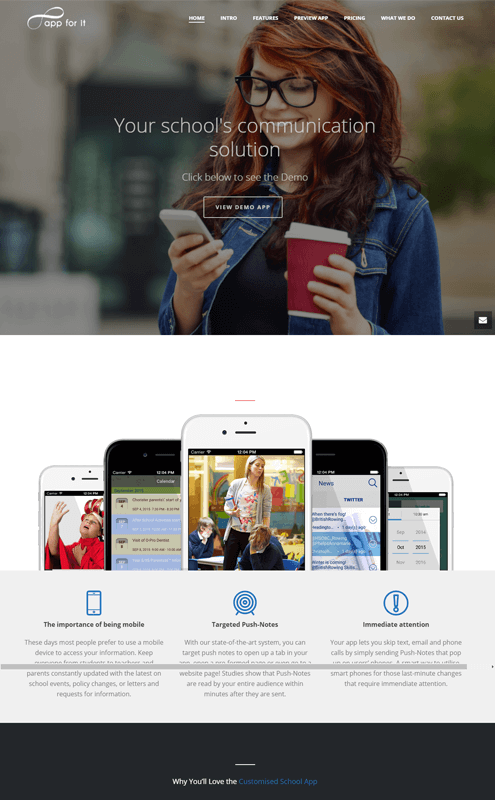 affordable web design for one page website