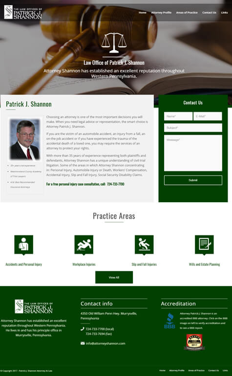 affordable web design services for attorney