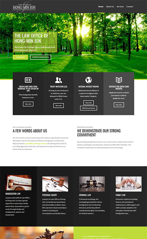 affordable web design services for lawyer