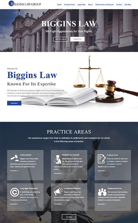 affordable web designer for attorney