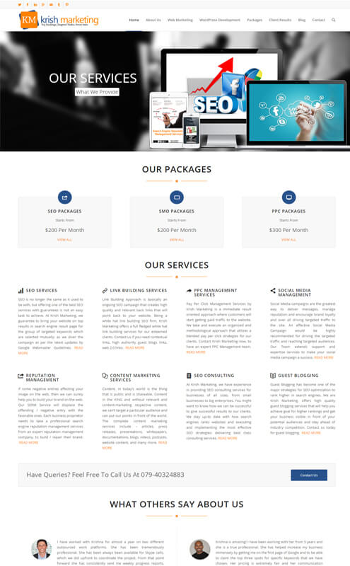 affordable freelance web design services for marketing company